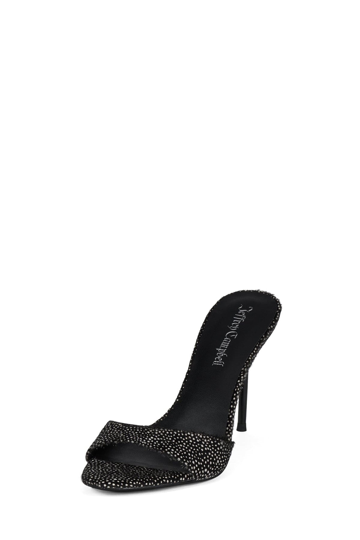 CE-SOIRE-F Heeled Sandal Black White Dot _hover