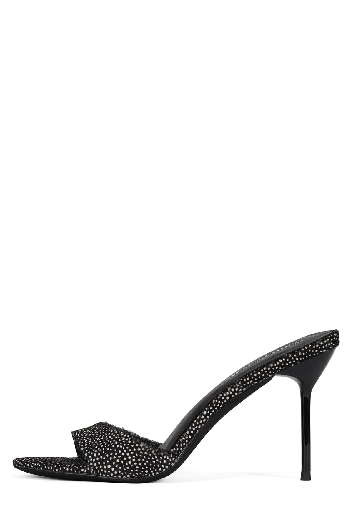 CE-SOIRE-F Heeled Sandal Black White Dot