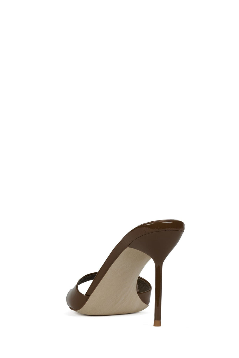 CE-SOIRE Jeffrey Campbell Heeled Sandal Coffee Patent