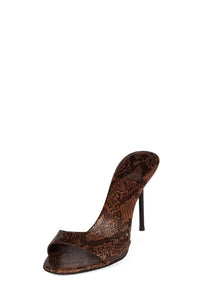 CE-SOIRE Jeffrey Campbell Heeled Sandal Brown Multi Python
_hover