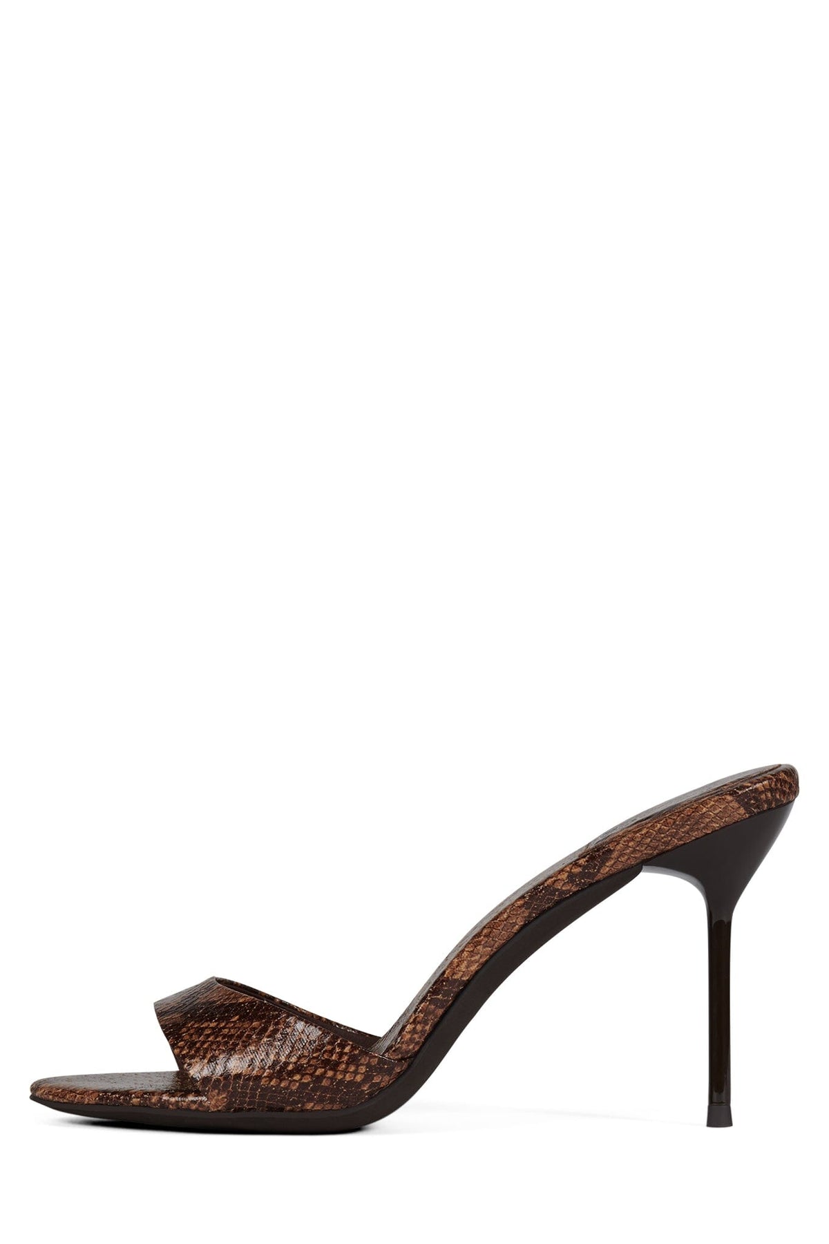 CE-SOIRE Jeffrey Campbell Heeled Sandal Brown Multi Python
