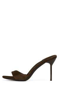 CE-SOIRE Jeffrey Campbell Heeled Sandal Brown Suede