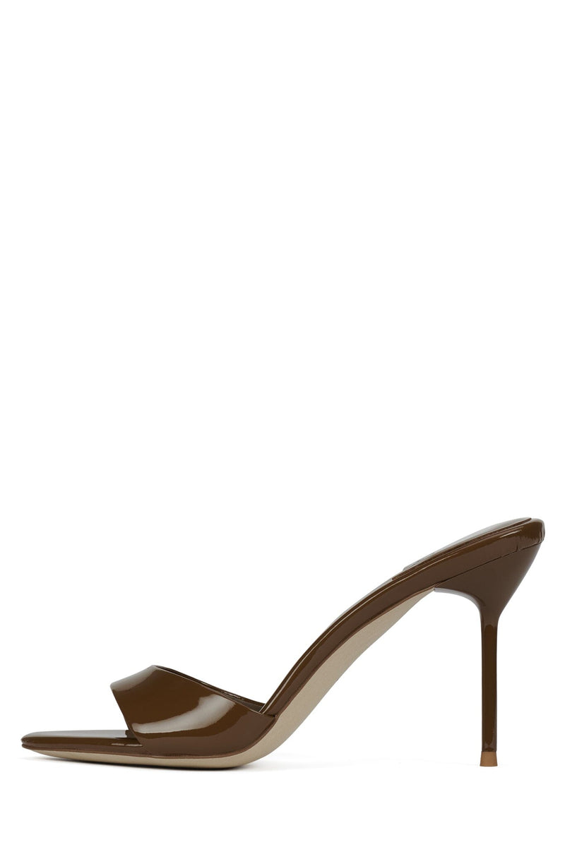 CE-SOIRE Jeffrey Campbell Heeled Sandal Coffee Patent