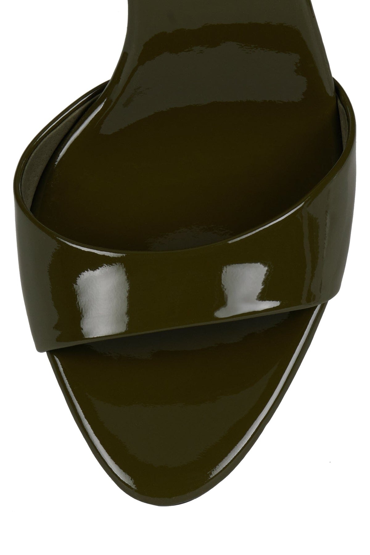 CE-SOIRE Jeffrey Campbell Heeled Sandals Olive Patent 