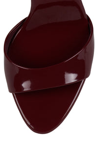 CE-SOIRE Jeffrey Campbell Heeled Sandal Berry Patent