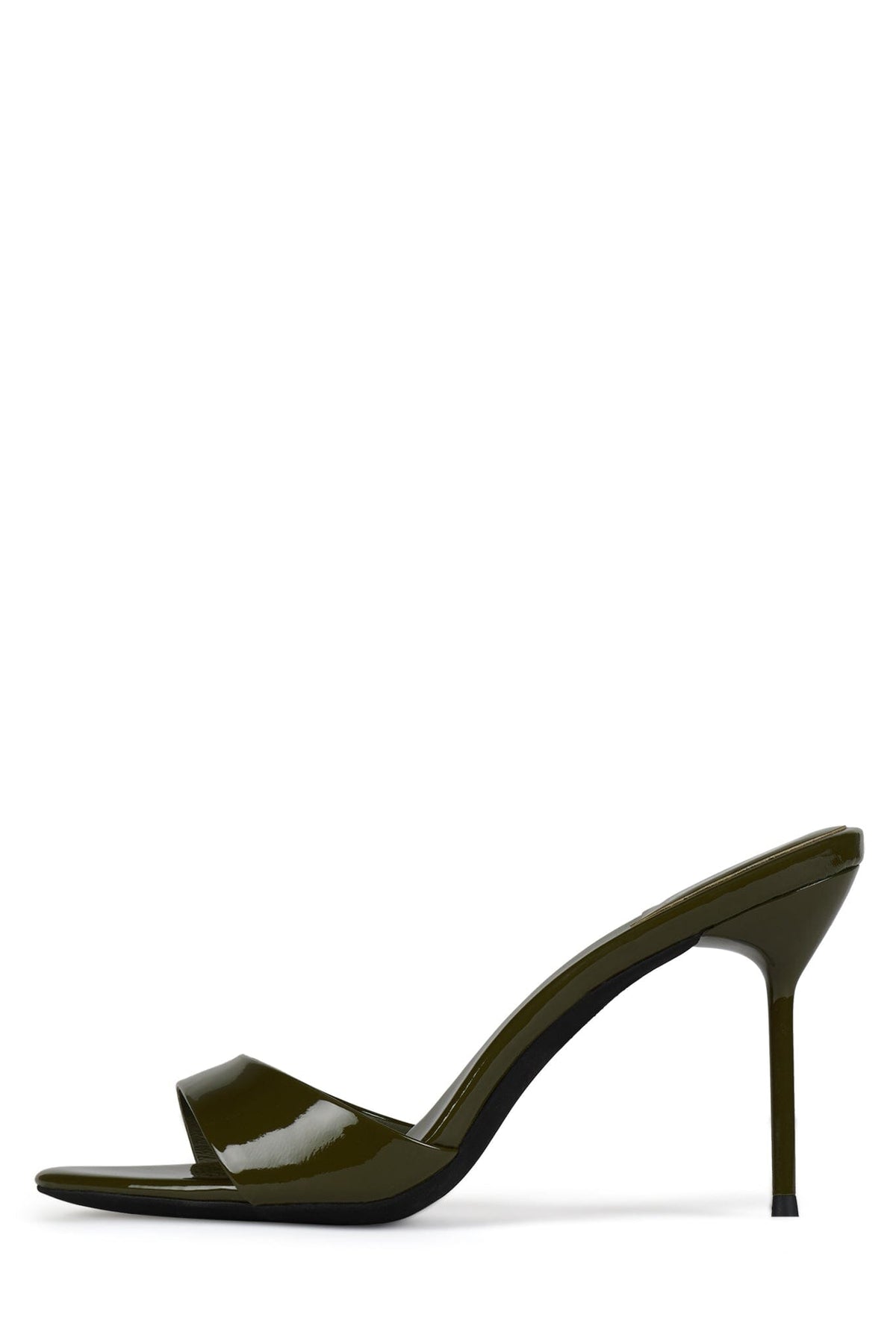 CE-SOIRE Jeffrey Campbell Heeled Sandals Olive Patent 