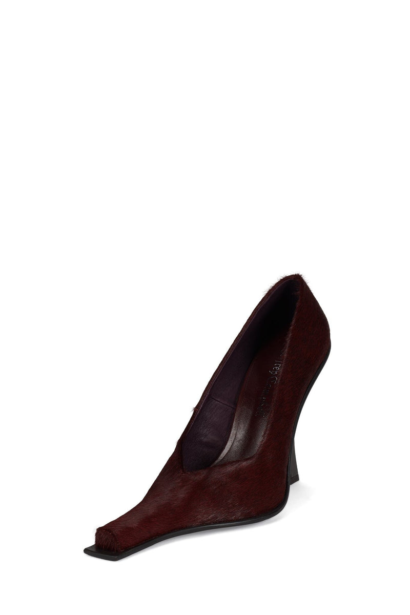 CENTAURI-F Jeffrey Campbell High-Heel Pump Wine Long Hair
_hover
