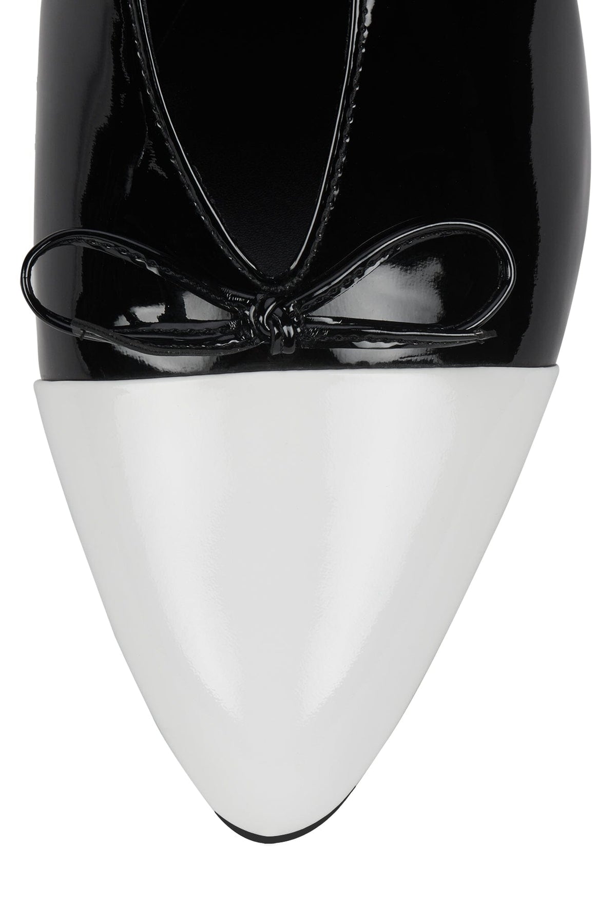 CHAI White Patent Black Patent