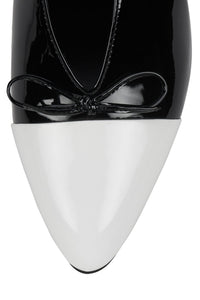 CHAI White Patent Black Patent