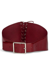 CHANTEY Jeffrey Campbell Corset Belt Cherry Red Patent
_hover