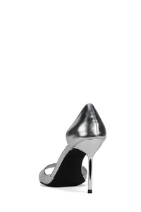 CHEAT-CODE Jeffrey Campbell Heeled Sandal Silver Metallic