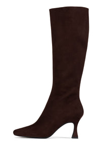 CHECK-MATE Knee-High Boot YYH Brown Suede 6 