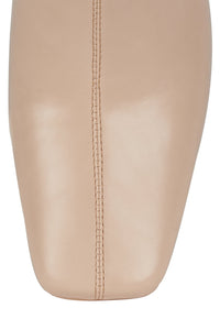 CHECKMATE2 Jeffrey Campbell Heeled Boot Beige