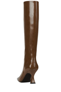 CHECKMATE2 Jeffrey Campbell Heeled Boot Dark Beige