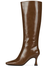 CHECKMATE2 Jeffrey Campbell Heeled Boot Dark Beige