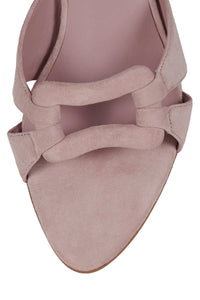 CHISME Jeffrey Campbell Heeled Sandal Pink Suede