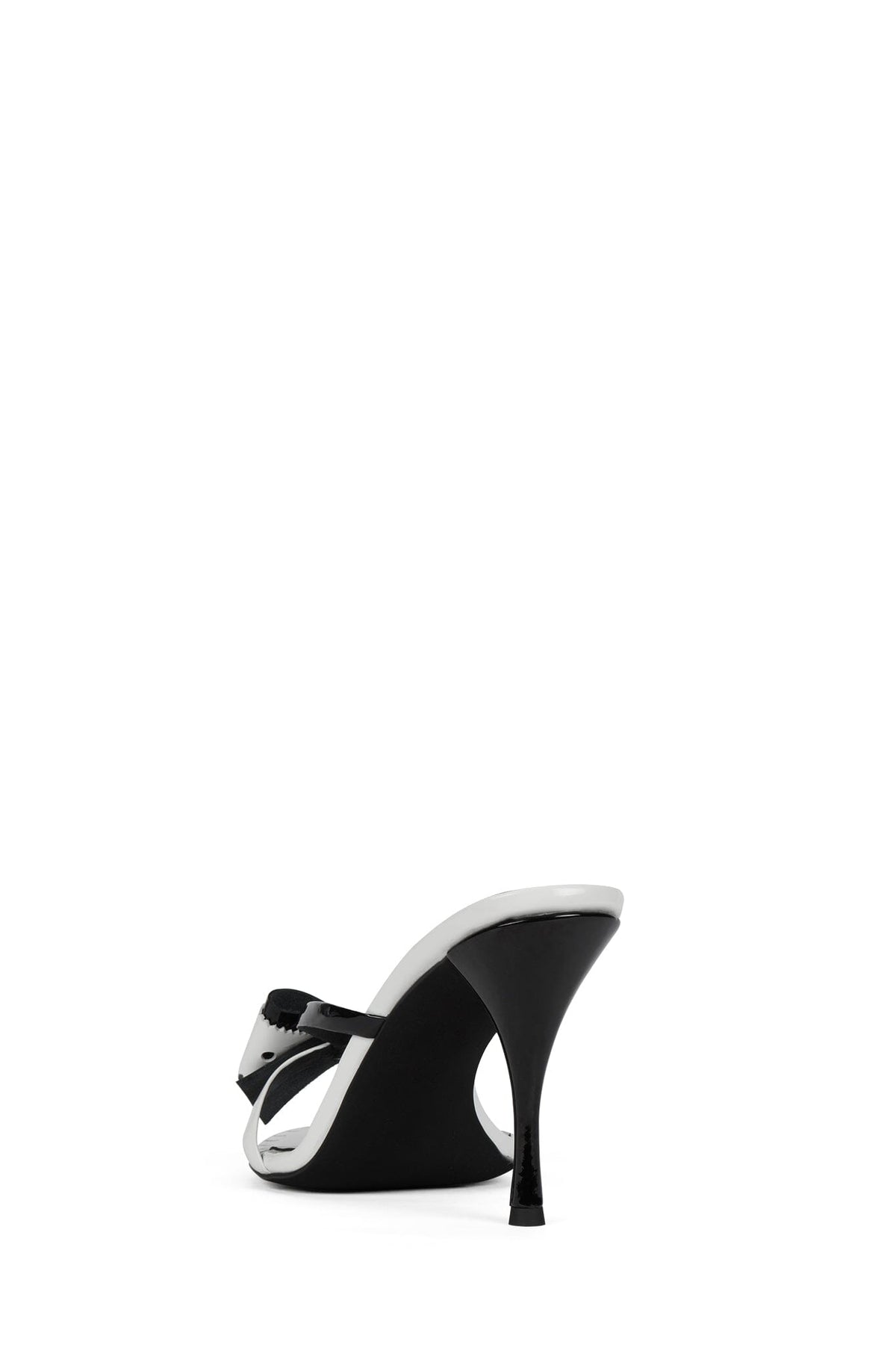 CHLOEBELLE White Black Patent 