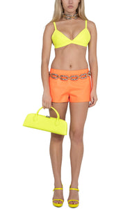 CHROMATIK Jeffrey Campbell Clutch Yellow Neon 