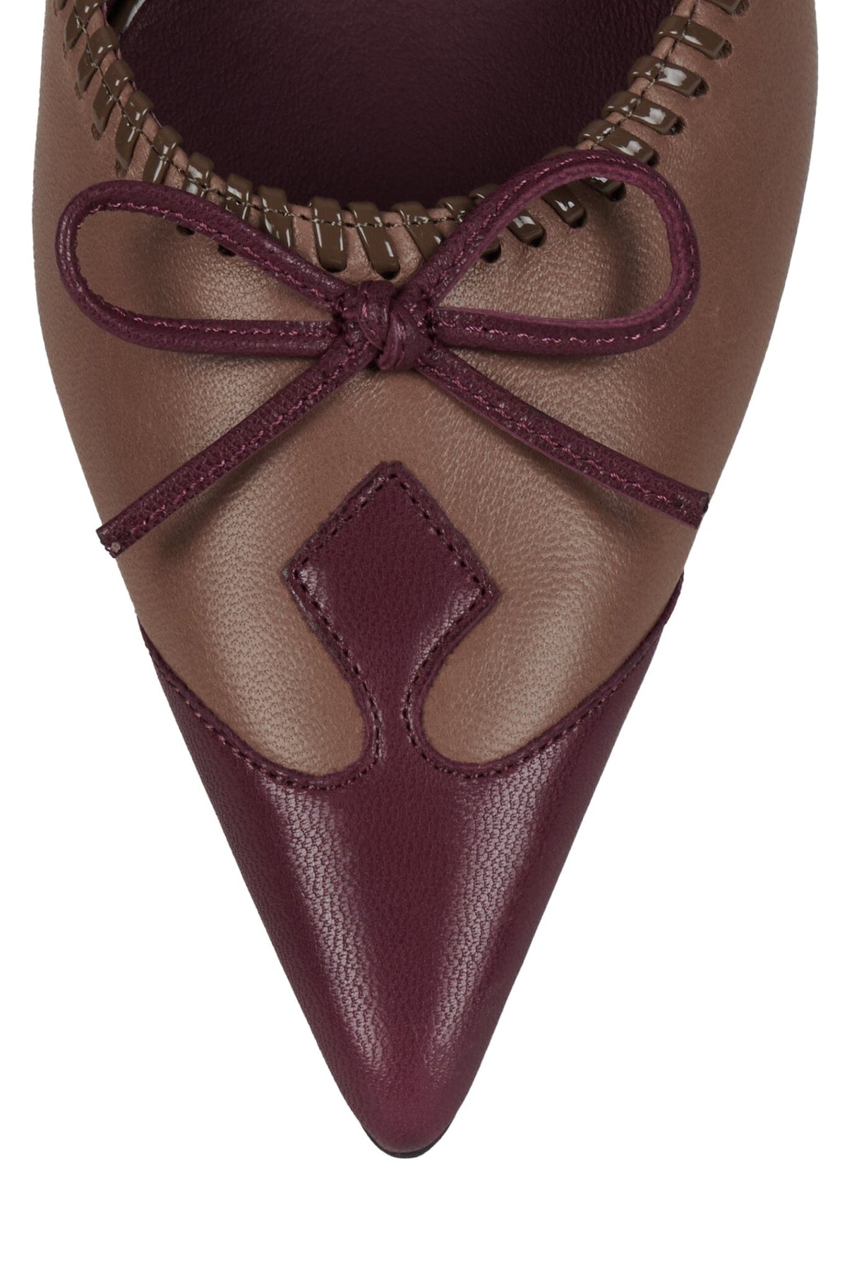 CLARABELLE Jeffrey Campbell Heeled Mule Taupe Purple