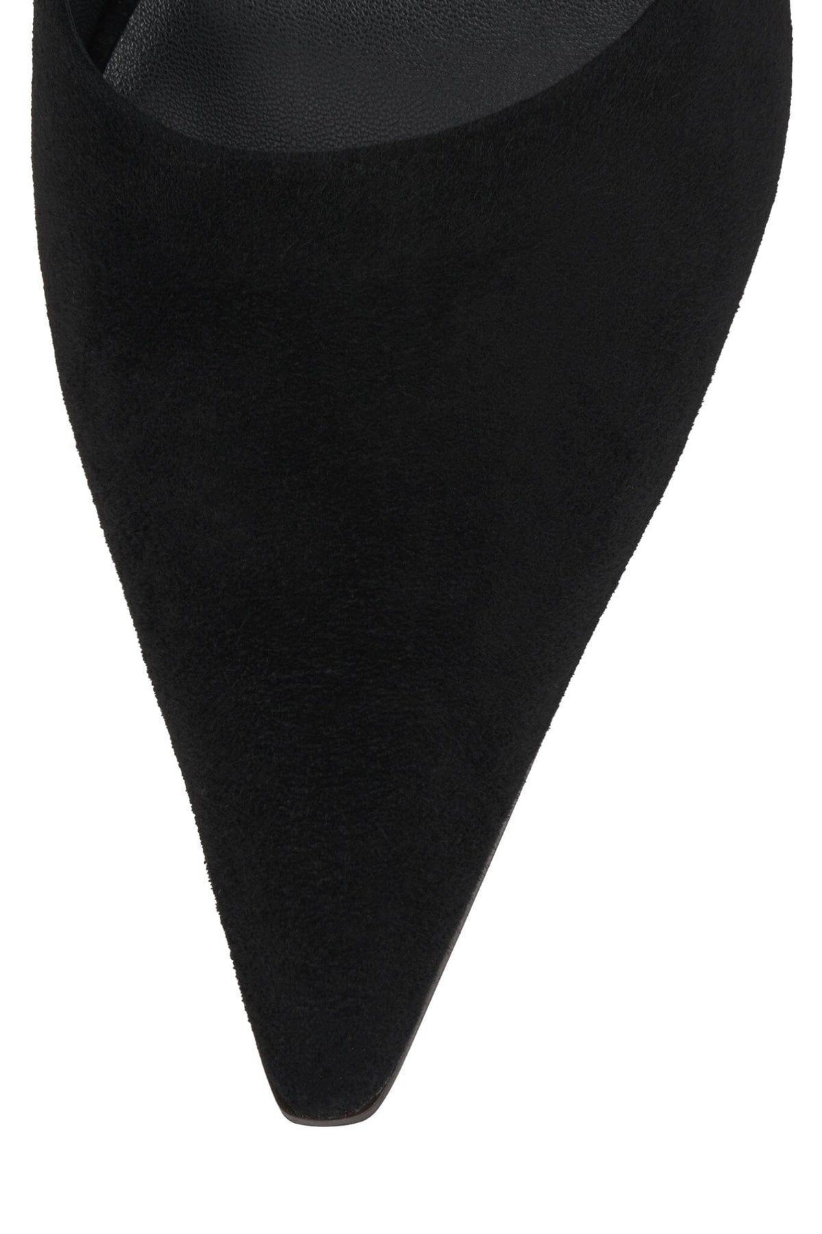 CLAUDINA Jeffrey Campbell Heeled Mule Black Suede