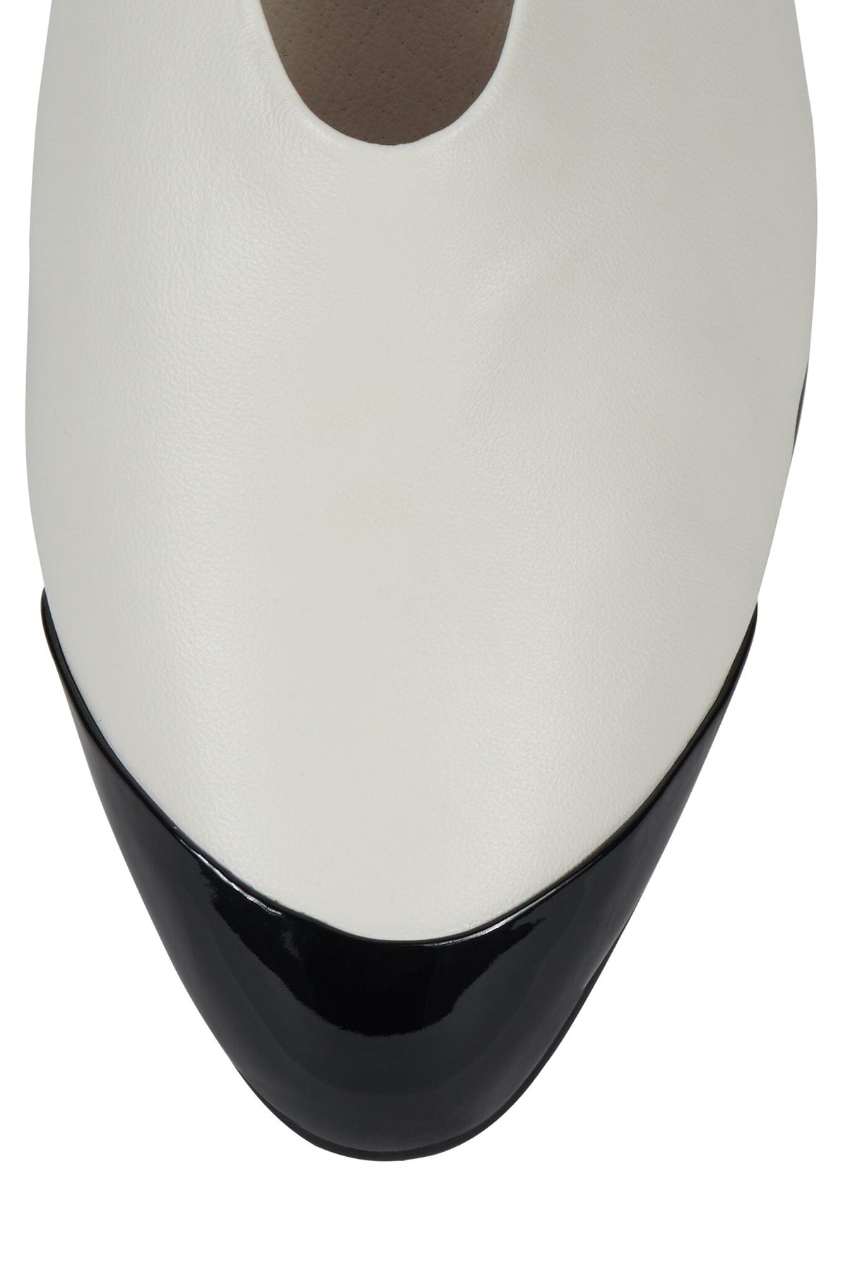 COLLENE-CP Jeffrey Campbell Flat Ivory Black Patent