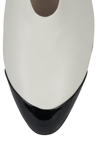 COLLENE-CP Jeffrey Campbell Flat Ivory Black Patent