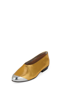 COLLENE-CP Jeffrey Campbell Flat Gold Silver Combo _hover