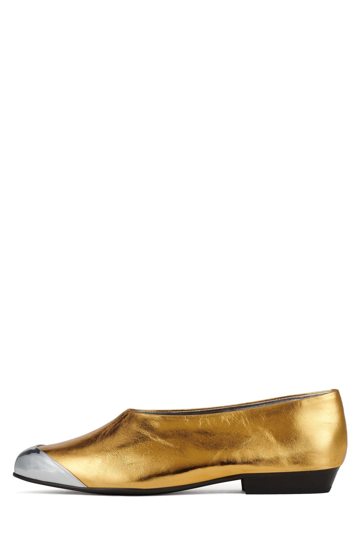 COLLENE-CP Jeffrey Campbell Flat Gold Silver Combo