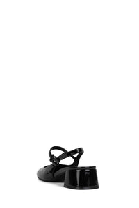 COU-COU Jeffrey Campbell Slingback Mary Janes Black Patent White Patent