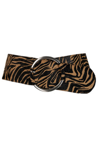 DAILY-F Belt DV Beige Brown Zebra 