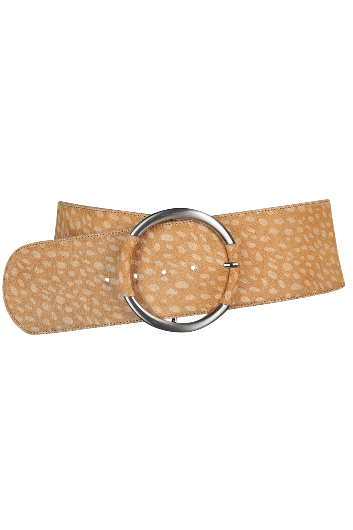 DAILY-F Belt DV Tan Cream Dots