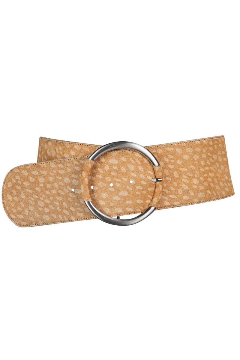 DAILY-F Belt DV Tan Cream Dots
