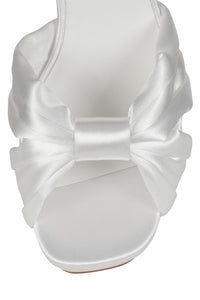DALIDA Jeffrey Campbell Platform Sandals White Satin