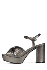 DALIDA Jeffrey Campbell Platform Sandals Pewter