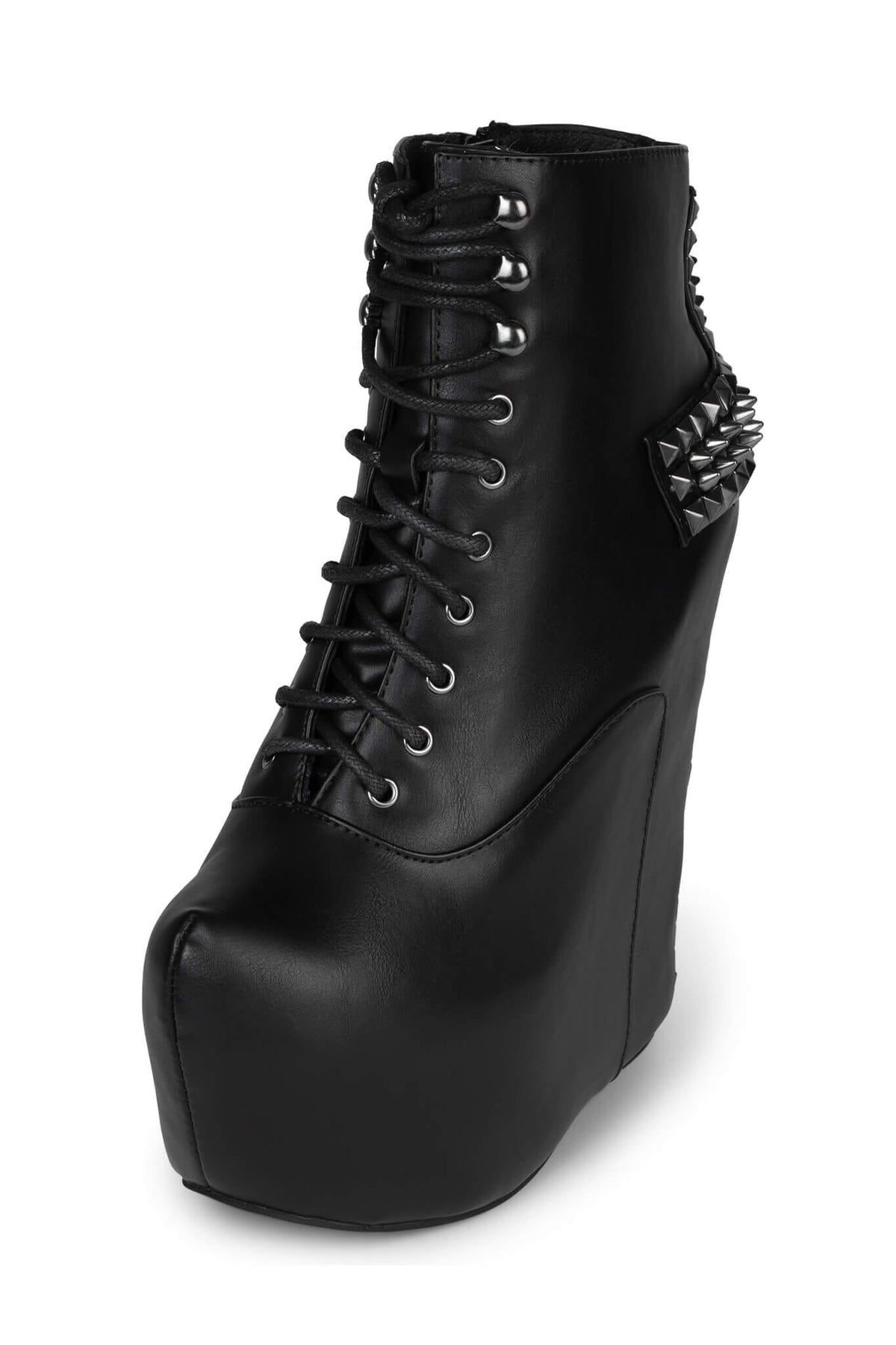 DAMSEL-CRS Jeffrey Campbell Platform Boot Black Pewter