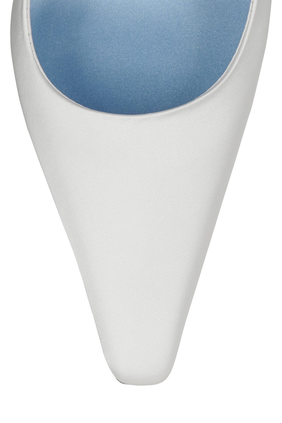DARIANA Pump White Satin Silver Multi