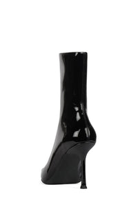 DARING-2 Jeffrey Campbell Ankle Boot Black Crinkle Patent