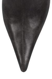 DARING-2 Jeffrey Campbell Ankle Boot Grey Distressed