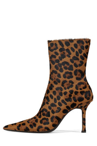 DARING-F Ankle boot YYH Tan Brown Cheetah 6 
