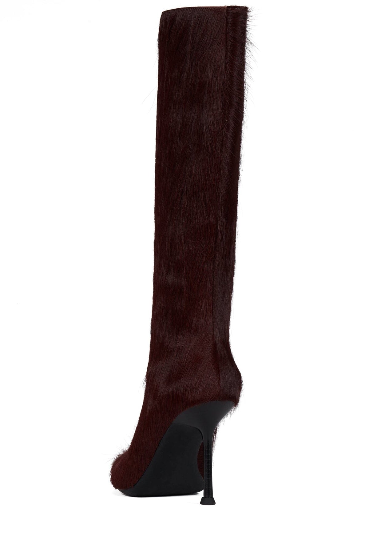 DARLING-3F Jeffrey Campbell Stiletto Boot Wine Long Hair