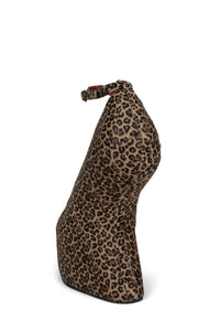 DAYTIME-F Jeffrey Campbell Wedge Platform Baby Beige Brown Cheetah