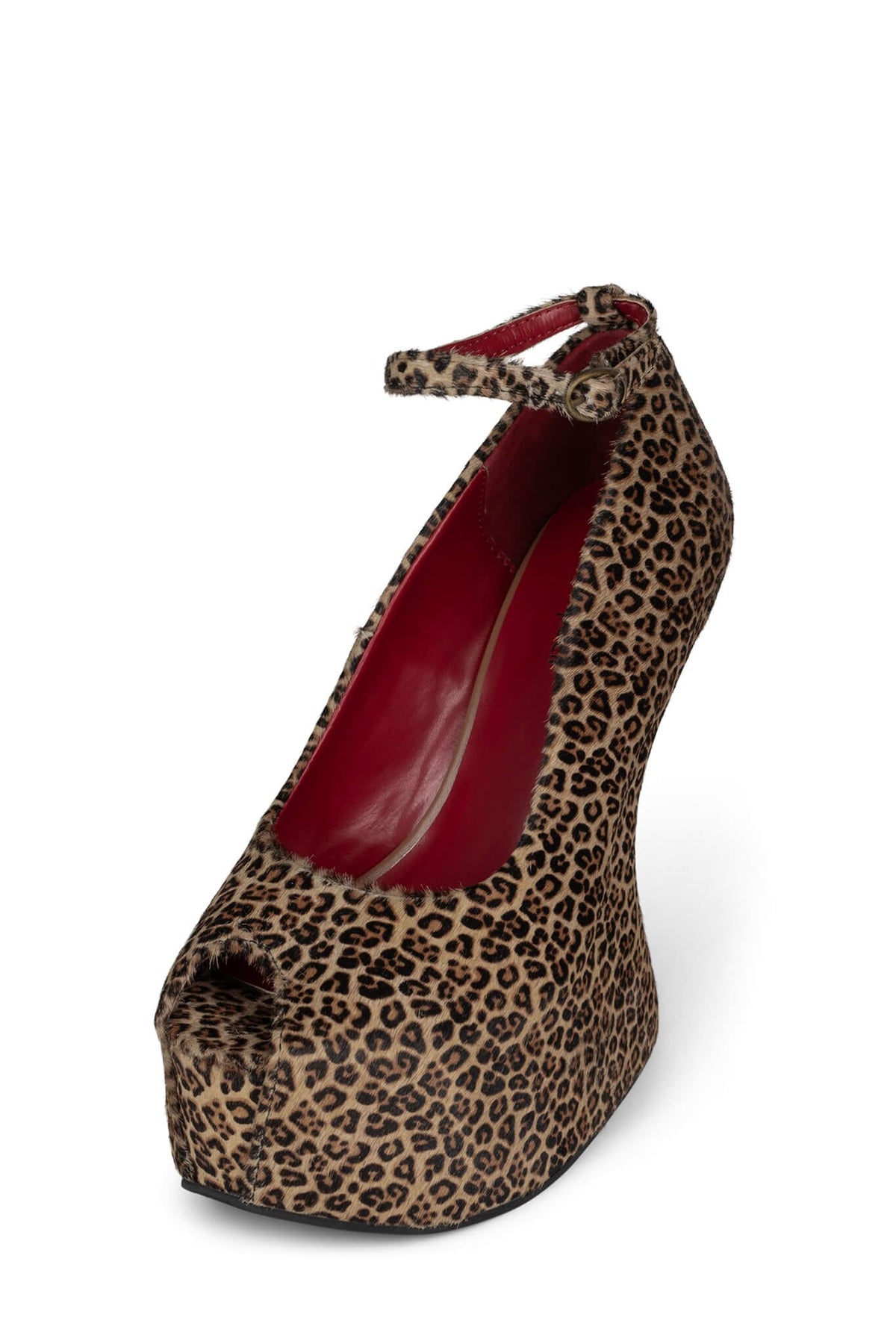 DAYTIME-F Jeffrey Campbell Wedge Platform Baby Beige Brown Cheetah