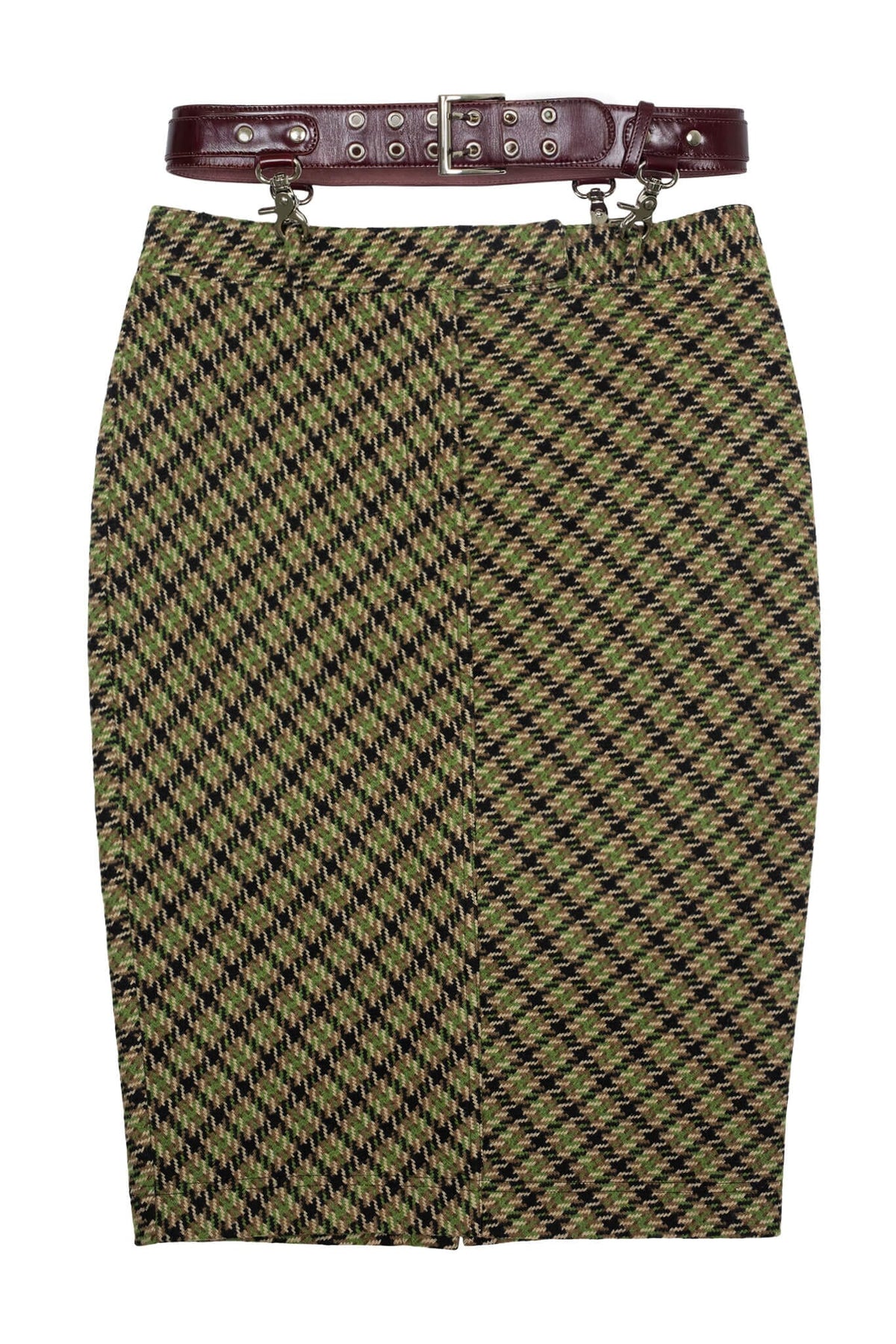 DELPHY Jeffrey Campbell Green Plaid Tweed