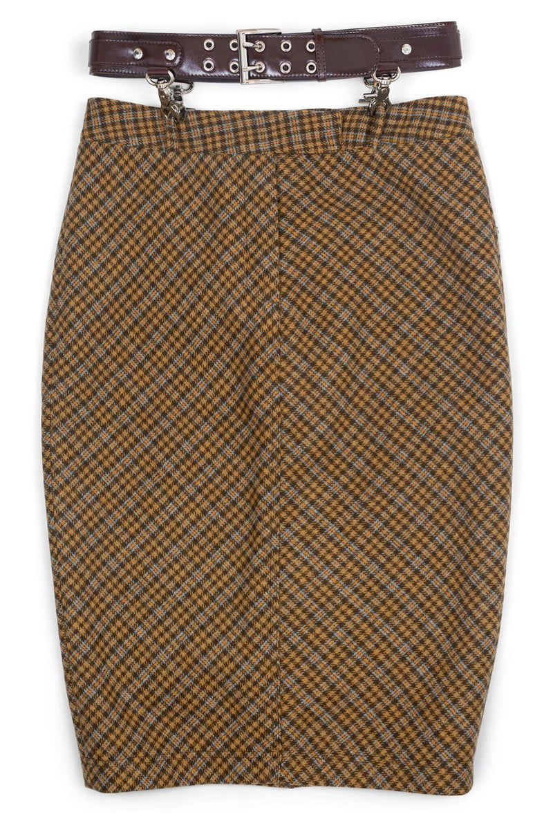 DELPHY YYH Brown Plaid Tweed XS 