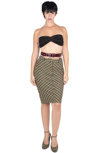 DELPHY Jeffrey Campbell Green Plaid Tweed