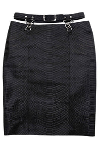 DEMITRIA Jeffrey Campbell Pencil Skirt Black Snake
_hover