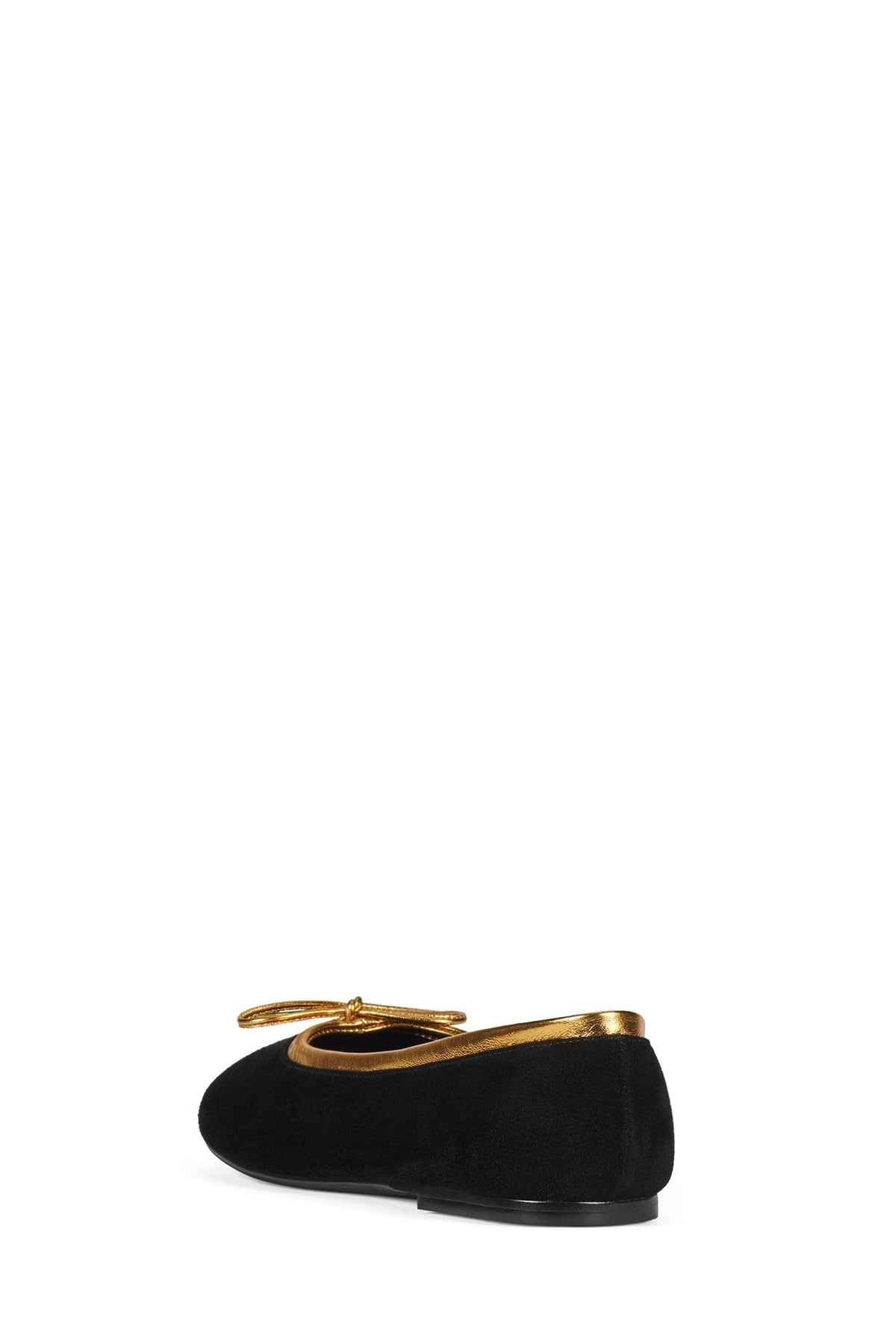 DEPARTURE Flat Black Suede Gold
