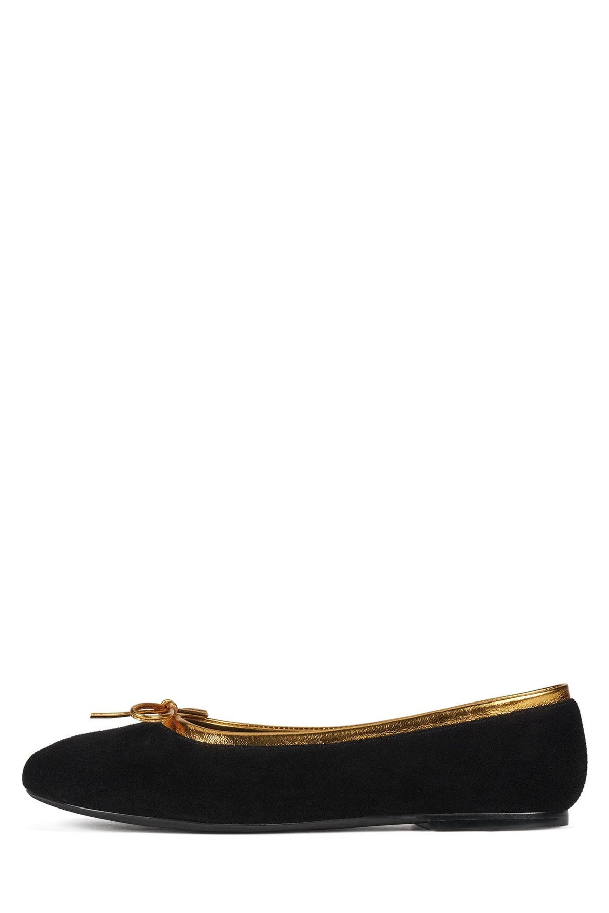 DEPARTURE Flat Black Suede Gold