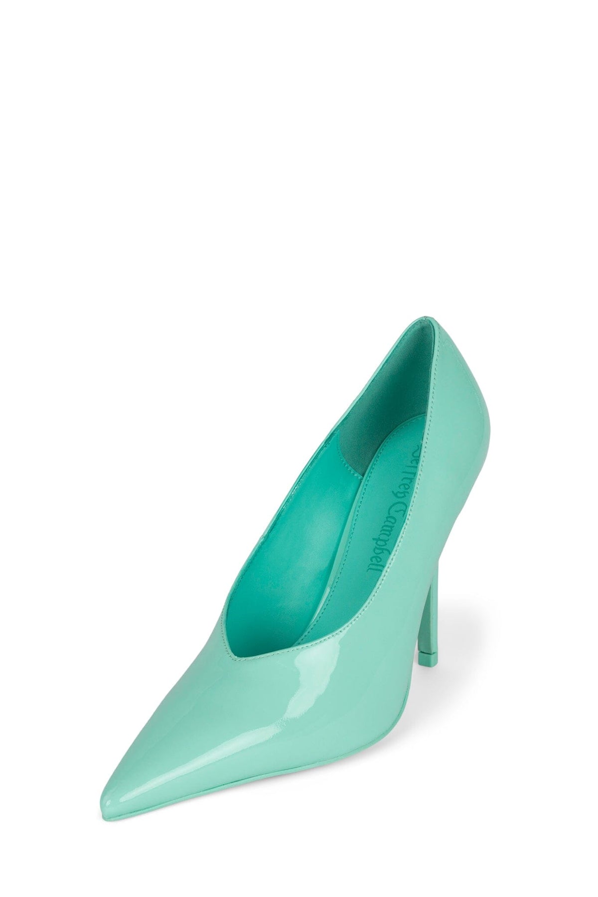 DIFFUSE Jeffrey Campbell Pump Teal Patent _hover