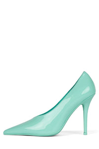 DIFFUSE Jeffrey Campbell Pump Teal Patent